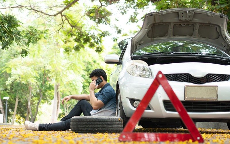 not at fault accident rental car